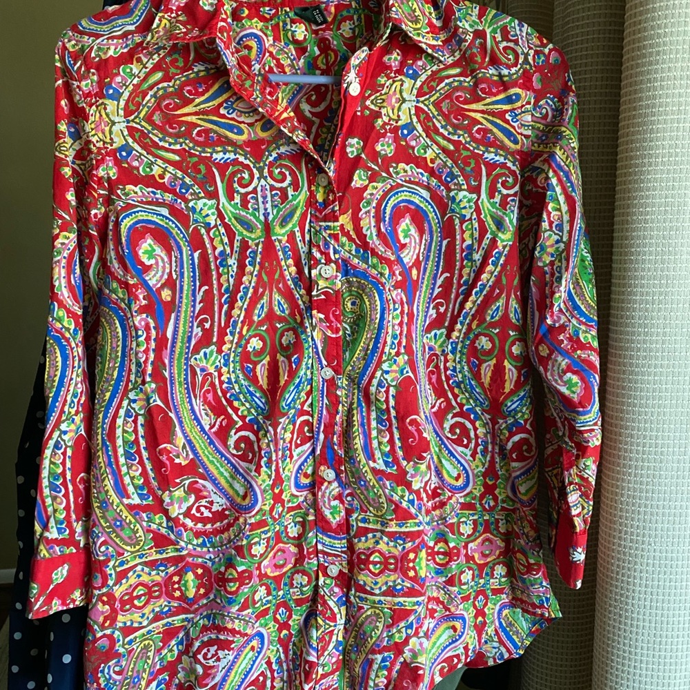 Lauren Ralph Lauren Colorful Button-Down ❤️